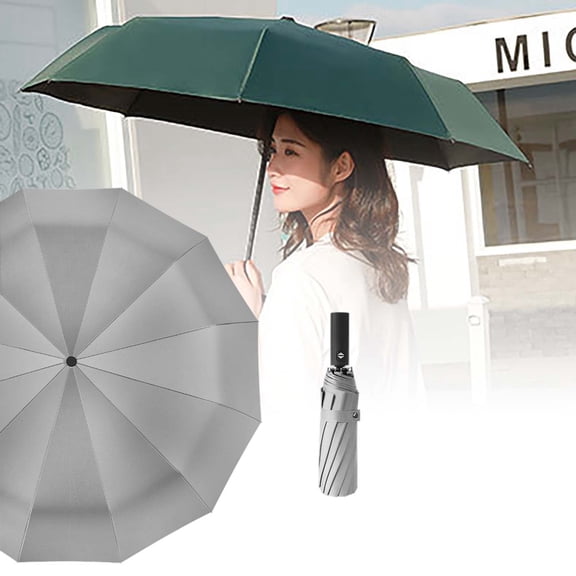 EcoNest Fully Automatic Weather Folding Umbrella Light Sun And Sunshade Umbrella Women's UPF50  Portable Wind Mini Five Fold Umbrella