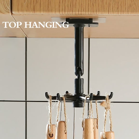 EcoNest Gadgets Bath Mounted Hanger Rotating Kitchen Accessories Hook Coat Wall 360° Kitchen,Dining & Bar