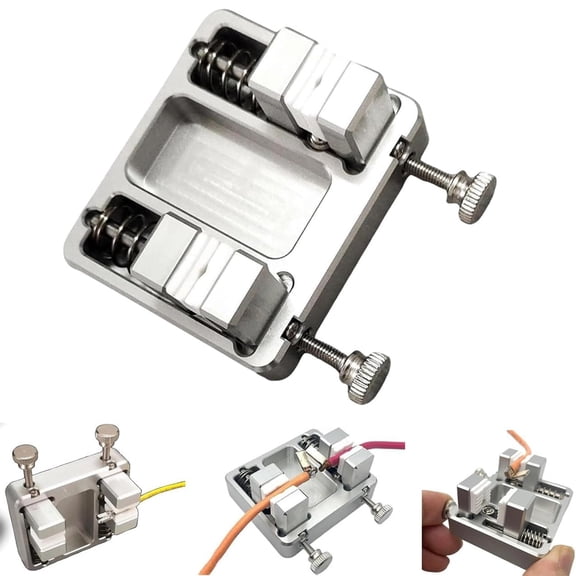 EcoNest Heavy Duty Aluminum Welding Clamp Welding Soldering Station Wire Clamp Fixture Bracket With 11mm Temperature Jaw For Electrical Mechanical Soldering