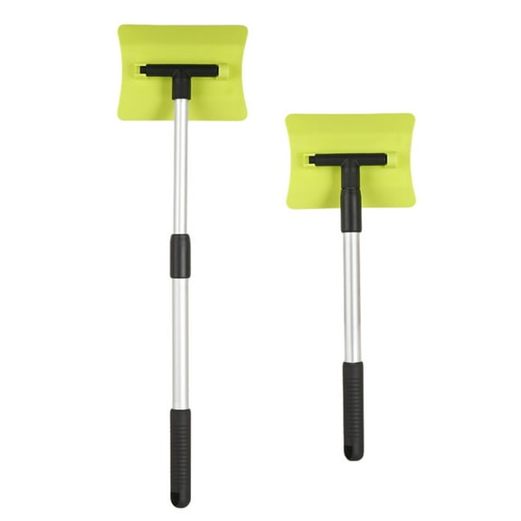 EcoNest Heavy Duty Removal Scraper With Extendable Aluminum Pole For Windshield And Auto Glass Efficient Ice Brush And Squeegee Combo