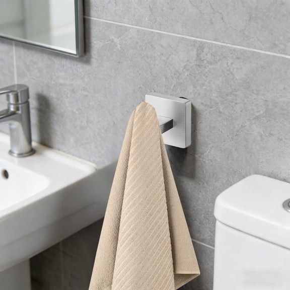 EcoNest Heavy Duty Towel Hooks For Bathroom And Kitchen Rustproof Stainless Steel Wall Mounted Hanging Rack With Strong And Screws For Home Dorm