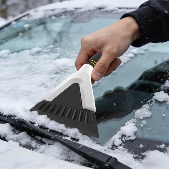 EcoNest Heavy Duty Windshield Scraper And Ice Remover With Extendable Foam Grip Handle For Winter Care