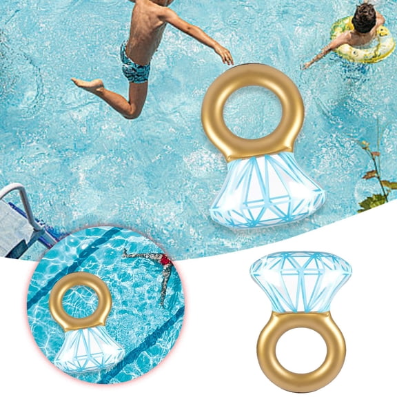 EcoNest Inflatable Ring Pool Float Swim Ring For Swimming Pools Beaches & Summer Parties