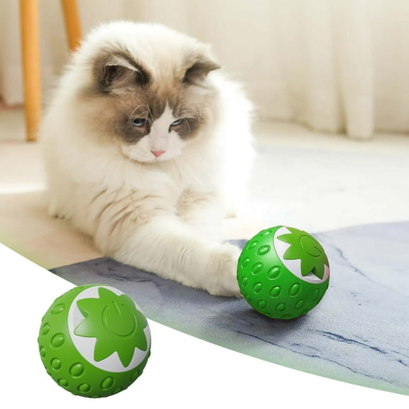 EcoNest Interactive Cat Activity Cat Cute Pumpkin Automatic Rolling For Indoor Cats