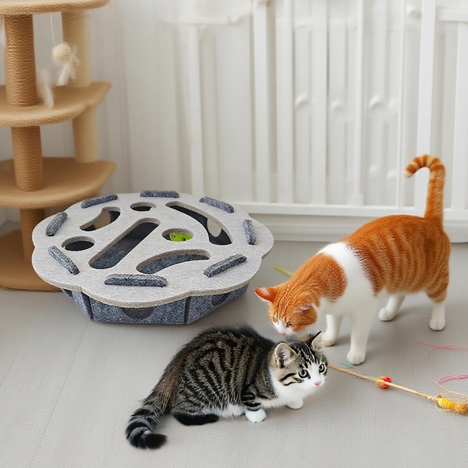 EcoNest Interactive Cat Puzzle For Indoor Cats Mental Stimulation And ...