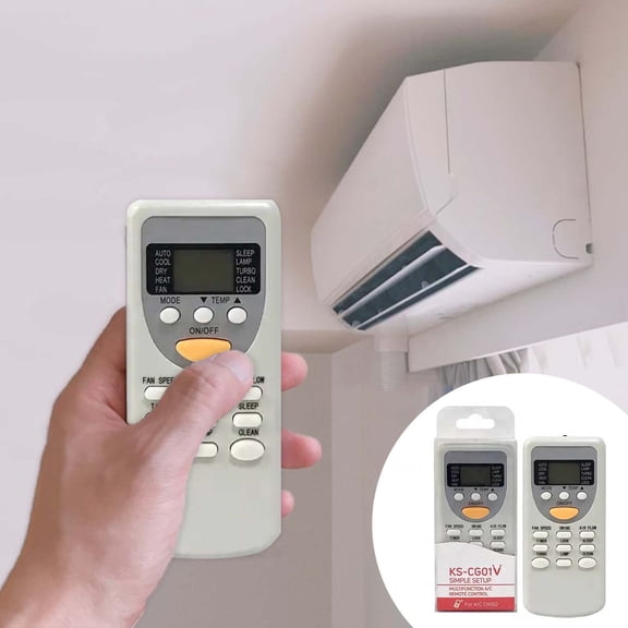 EcoNest K S 01V Universal Air Conditioning Remote Control Compatible With & Most Major | Easy To Use | Function Programming | Long Range Signal | Durable Design