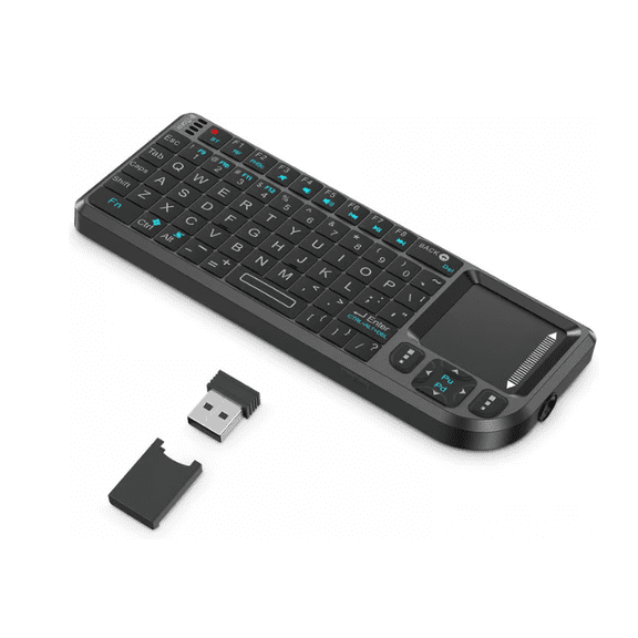 EcoNest Keyboard With Touchpad Keyboard 2.4G Thin Handheld Wireless Portable Suitable For PC/Tablet/TV/Smartphone Suitable For Travel And Home Use,Rec
