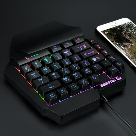 EcoNest KeyboardWired USBOne-handed 39 Keys Luminous For Tablet PC Gaming