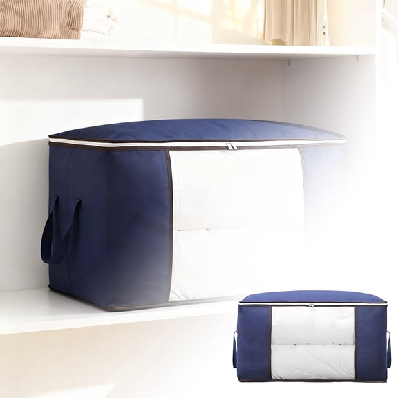 EcoNest Large Capacity Storage For Duvets And Blankets Zippered Design With Transparent Window