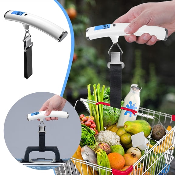 EcoNest Luggage Scales For Suitcases 110lb/50kg Digital Scale Electronic Suitcase Weighing Scales With LCD Display Tare Function Portable Hanging Scale For Shopping Traveling