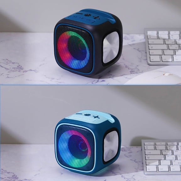 EcoNest Mobile Phone Stand Bluet.ooth Speaker With Colorful LED Display MP3 Card Slot And T.W.S Pairing For Stereo Sound