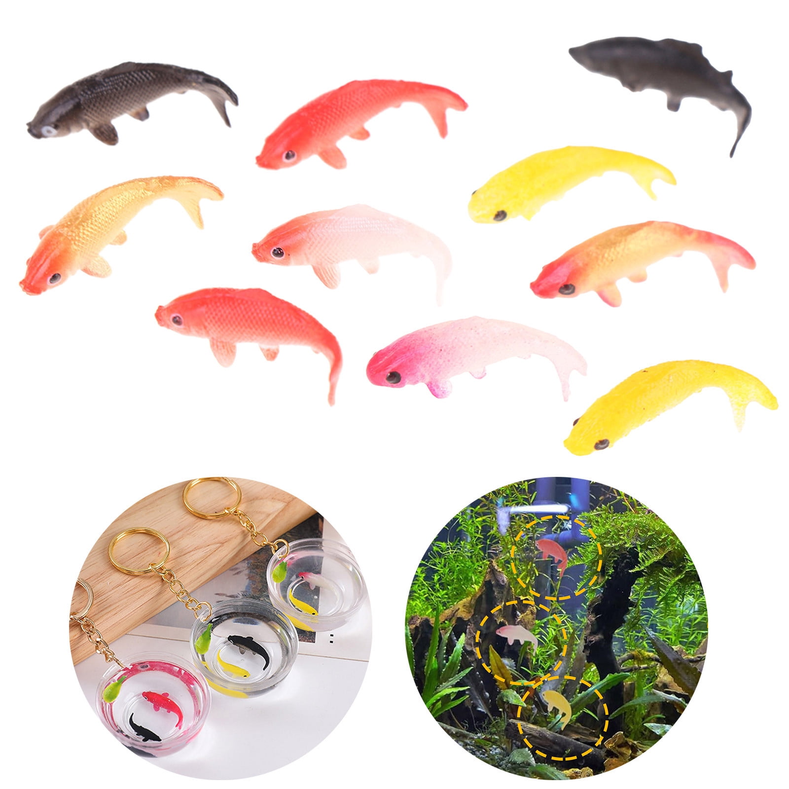 Mini Fish Football EcoNest Model Mini Toys Fish Tank Accessories Fish Toys Bulk Toys Mini ...