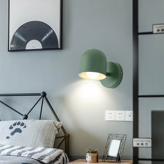 EcoNest Modern Macaron Wall Lamp Adjustable LED Light For Bedroom Study And Hotel Rooms