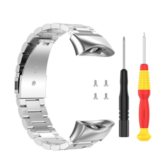 EcoNest Multipurpose Stainless Steel 3 Link Timepiece Strap Compatible With Various Timepiece With Timepiece Band Tool