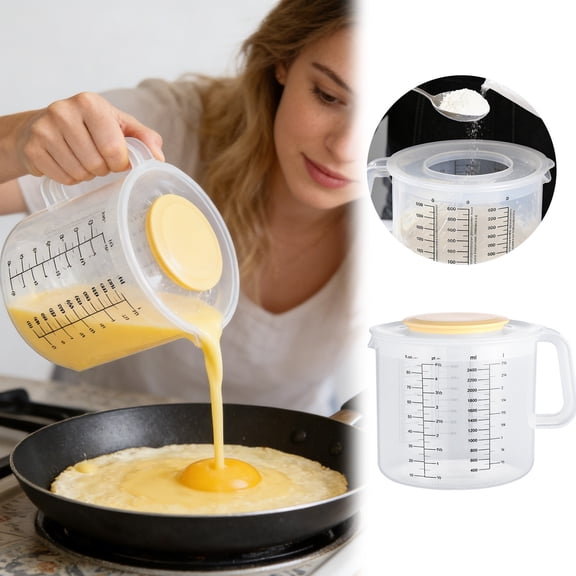 EcoNest Ounce Measuring Cups And Mixing Pitcher For Baking With Lid Measuring/in Ml With
