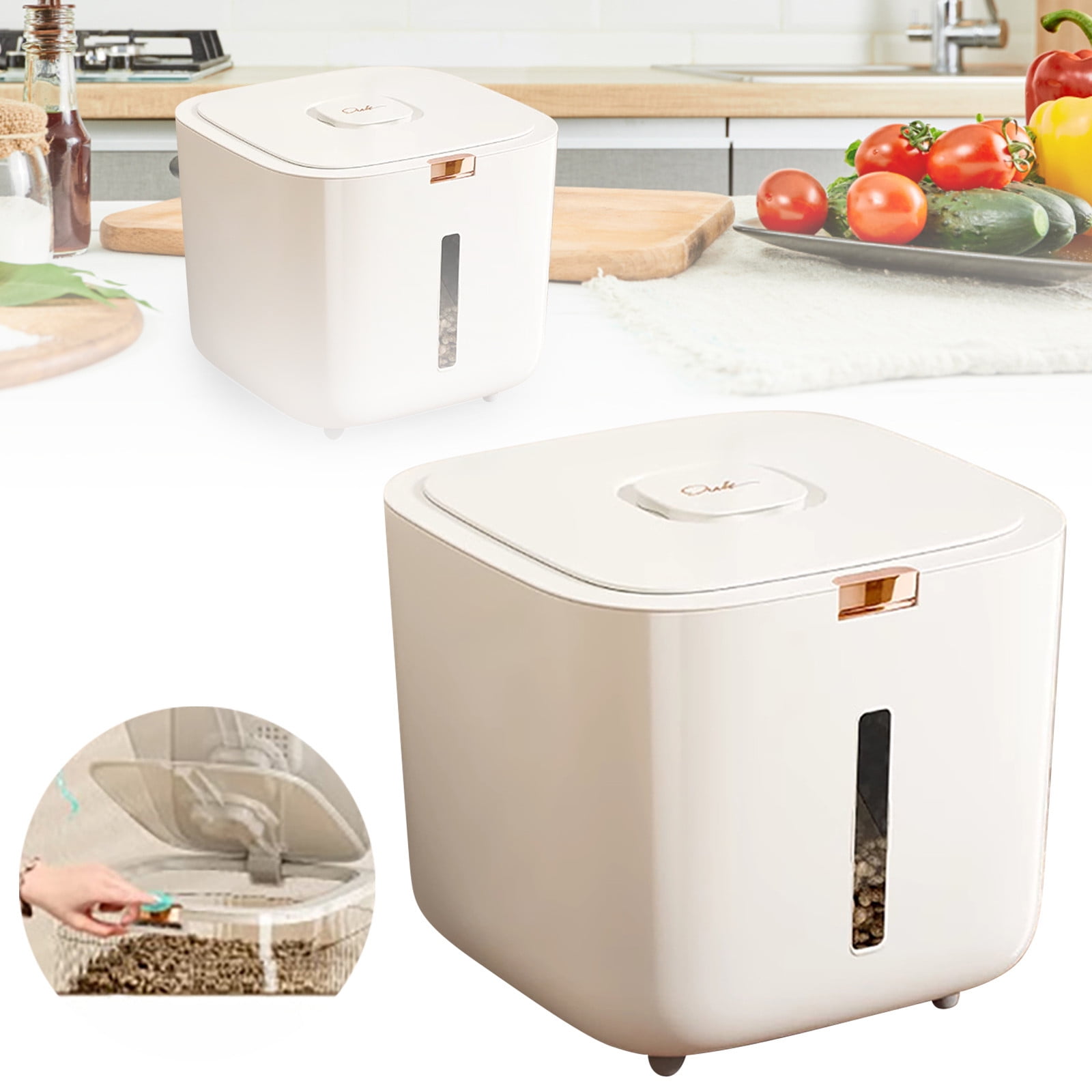 EcoNest Pet Food Storage Container With Lid Large Capacity Dog And ...