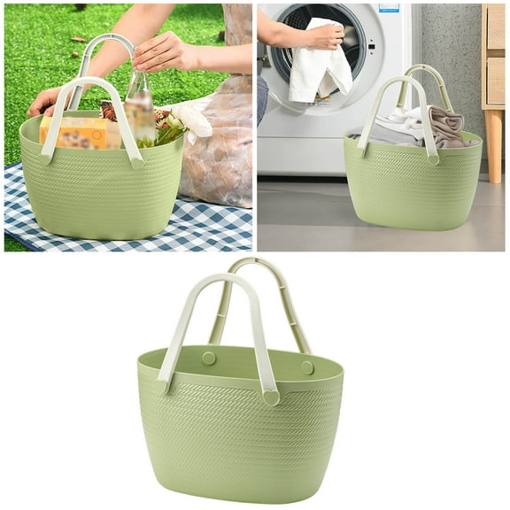 EcoNest Plastic Laundry With Handle Picnic Bag For Dirty Clothes Vegetable Storage Bag