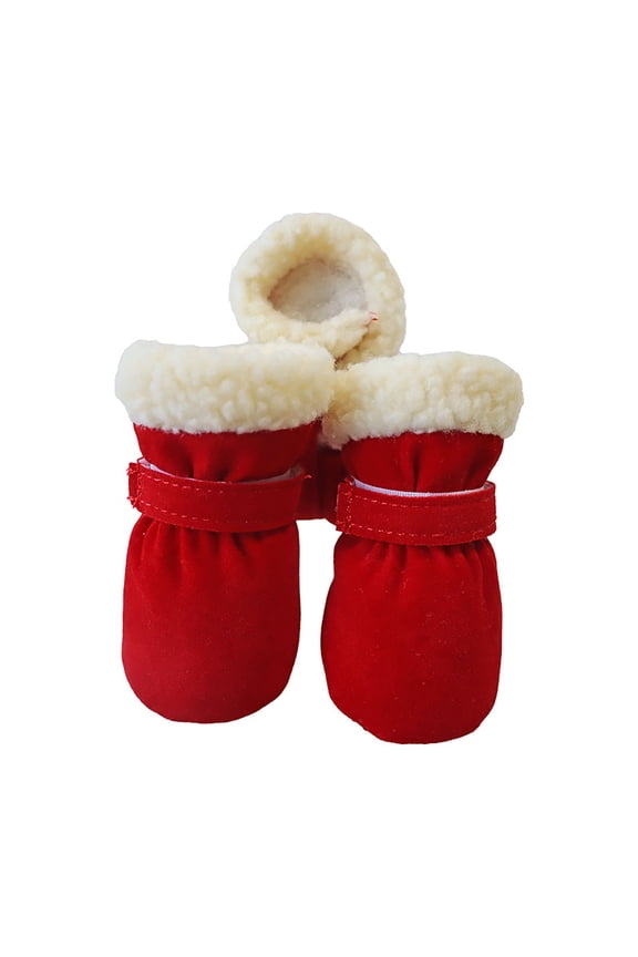 Plus Velvet Padded Warm Shoes Boots Plus Velvet Warm Soft Soled Shoes Warm Windproof Shoes.