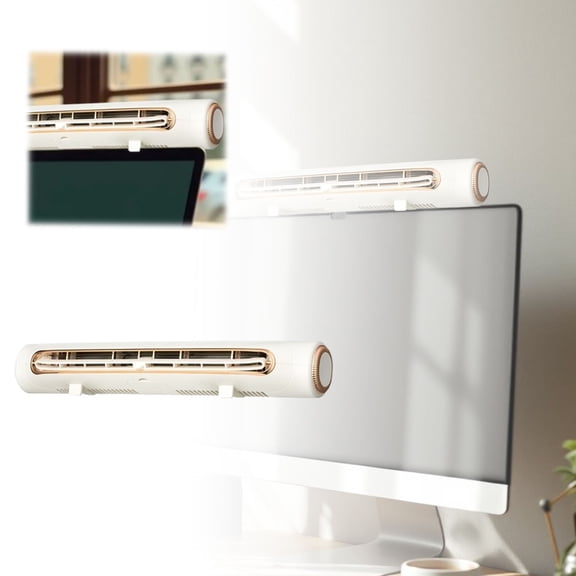 EcoNest Portable Air Cooler For Computer Screen Desktop Fan With 4 Speed Settings Wide Angle Airflow Adjustable Clip On Design
