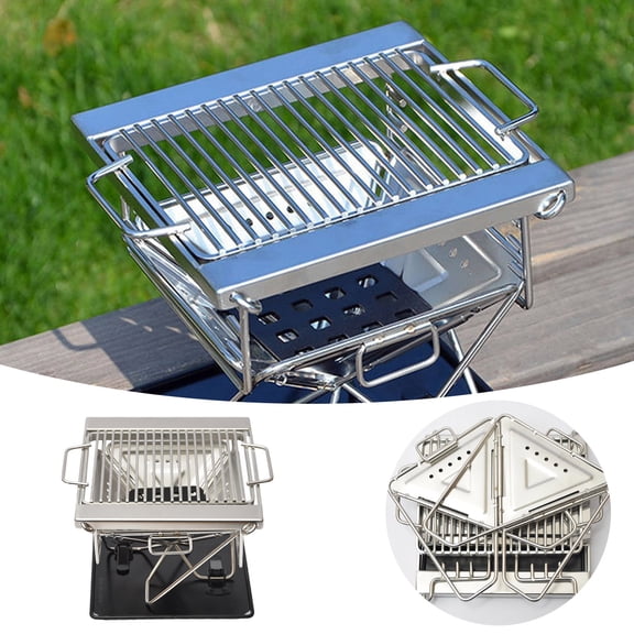 EcoNest Portable Outdoor Folding Grill For Camping And Hiking – Compact Camp Stove With Integrated Grate And Carry For Efficient Outdoor Cooking