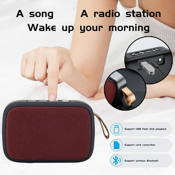 EcoNest Portable Wireless Bluetooth Stereo SD Card FM Speaker For Smartphone Tablet Laptop