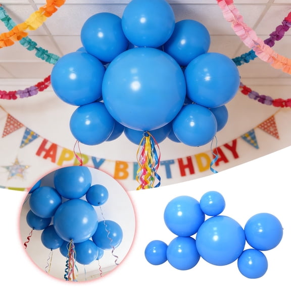 EcoNest Reusable Inflatable Balloon Arch 7 PCS Linked Pvc Balloons With Elastic Bands Effortless Long Lasting Party For Birthdays Weddings &