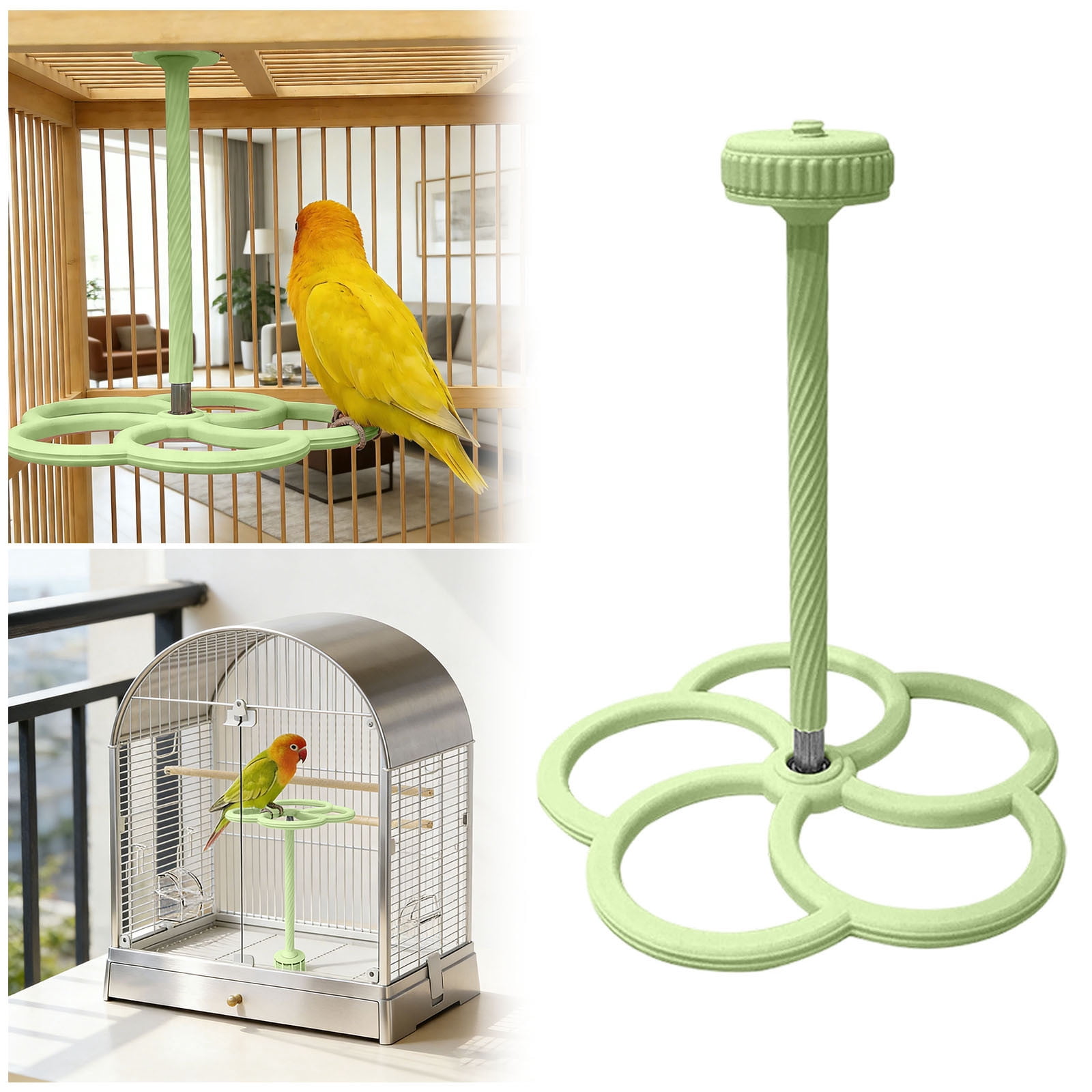 Image result for EcoNest Rotating Windmill Bird Habitat Interactive Parrot Design Suitable For Small And Medium ...