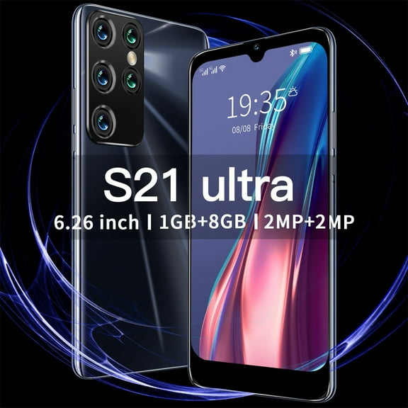 EcoNest S21 Ultra 6.26 Inch Smartphone Face Unlock Full Screen Android 8.0 1G RAM+8G ROM