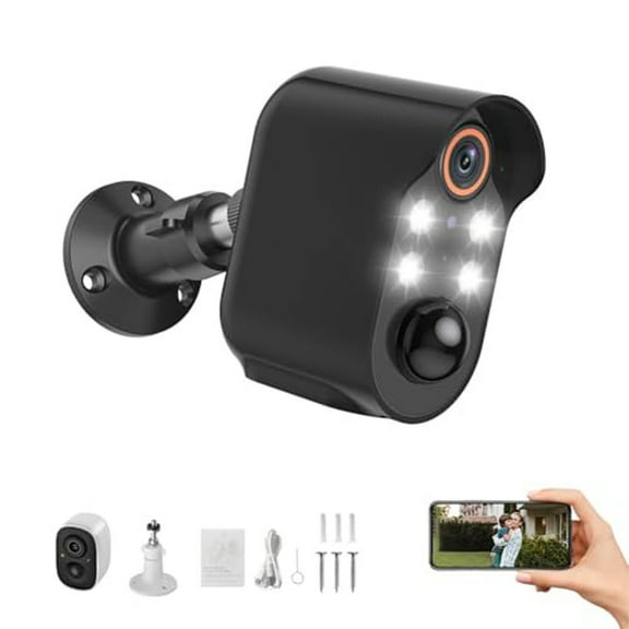 EcoNest Saker 1080p Wireless Camera Sakerplus Camera 2 Way Talk Motion Detection Spotlights Color Night Sd/Cloud Storage Outdoor Home