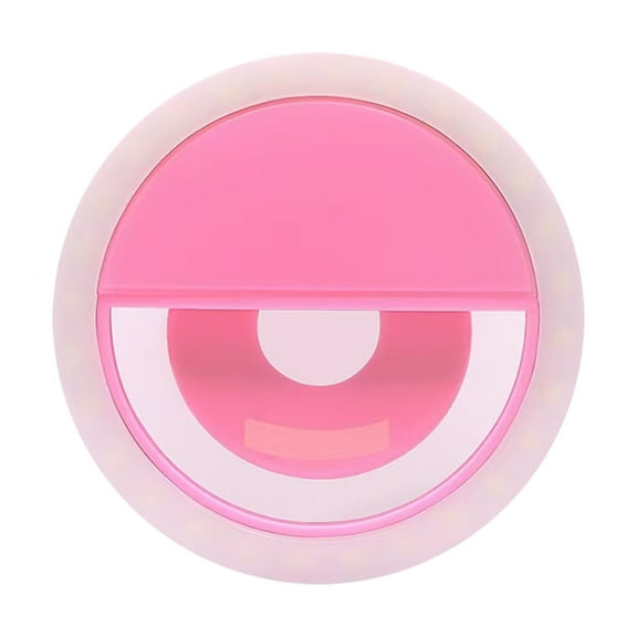 EcoNest Selfie Ring Light Rechargeable Portable Clip On Selfie Fill Light With 36 LED For /Android Smart Phone Photography Camera Video Girl Makes Up