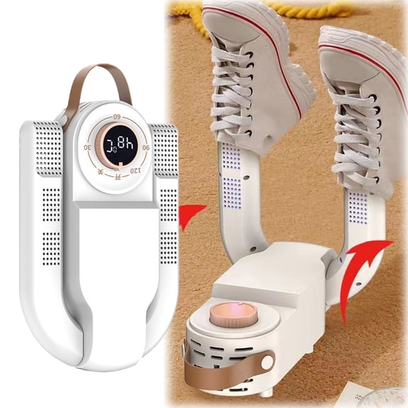 EcoNest Shoes Dryer Portable Shoes Boots Dryer Timing Constant Temp Drying Powerful Boots Dryer With Folding Rack For Slippers Socks