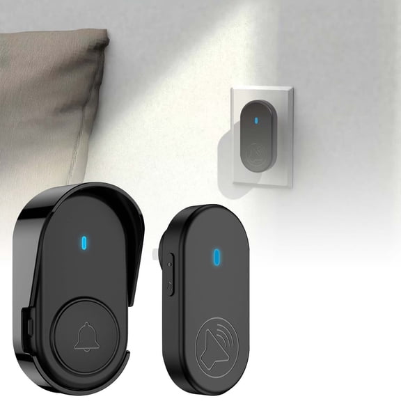 EcoNest Smart Home Wireless Doorbell For With Alert Long Range Interference Chime Ideal For Elderly Easy Plug In Installation