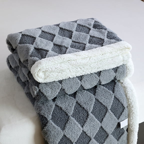 EcoNest Soft Faux Lambswool Fleece Throw Blanket For Bed Couch All Season Comfort Warm Cozy Decorative Home Living Room 100x150cm