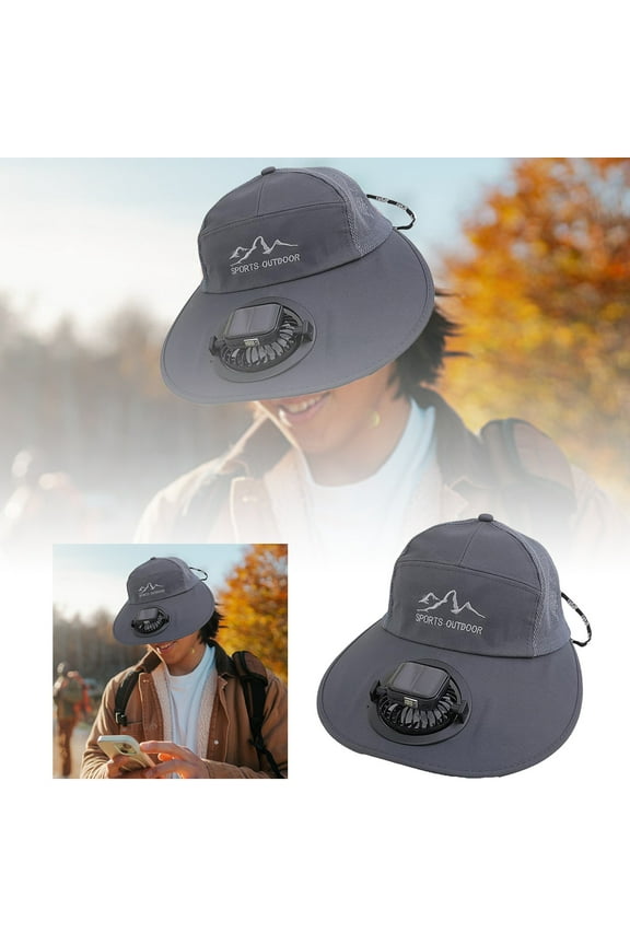 Solar Powered Fan Hat For Women | Wide Brim Sun Hat For Outdoor Farming And Gardening