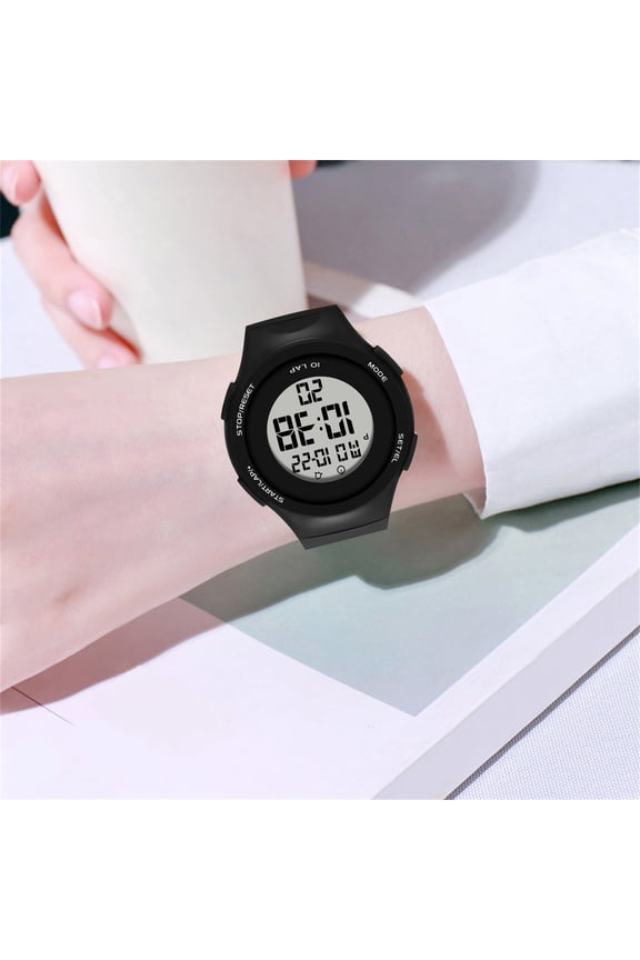 Sports Digital Watch, Waterproof-, Suitable For Both Men And Women, Outdoor LED Electric Watch With Luminous Alarm Clock And Stopwatch.