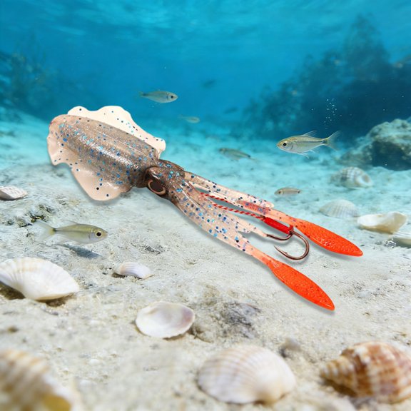 EcoNest Squid Trap Luminous Soft Rigged 15cm 55 6g Trolling Suitable For Grouper Sea And Mackerel (8 Styles)