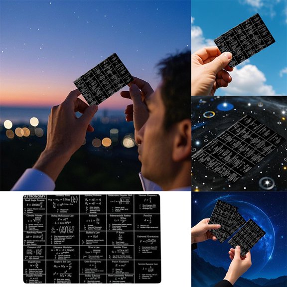 EcoNest Stainless Steel Astronomical Formula Conversion Card Accurate Calculation Of Distance Tool For Students And Researchers Easy To Astronomy!