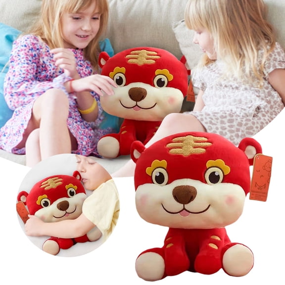 EcoNest Tiger Stuffed Animal Zoo Toy Soft Cuddly Doll For Kids Boys Girls Nursery