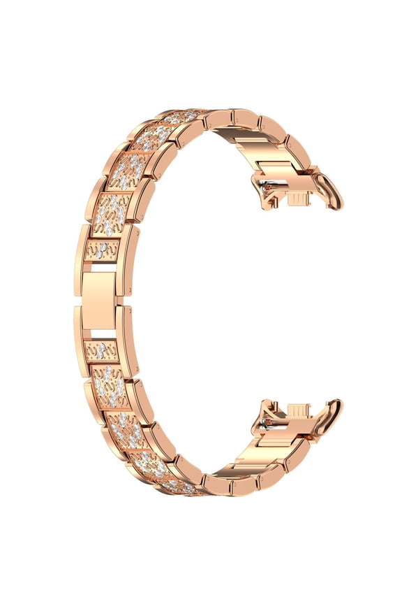 Trendy Metal Bracelet Watch Strap | 3 Bead Steel Band | Elegant Replacement Wristband