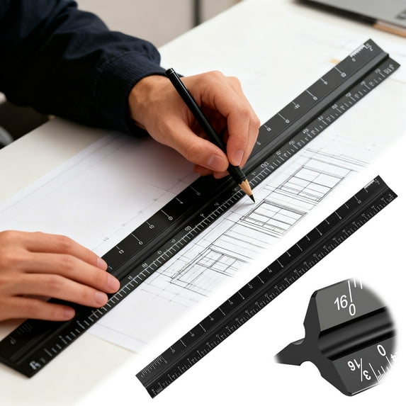 EcoNest Triangular Scale Ruler For Architectural And Engineering ...