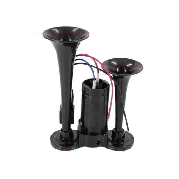 EcoNest Trumpet Air Horn With Integrated Compressor And Motor For Truck Vehicle Loud Powerful Sound Upgrade