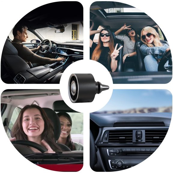 EcoNest USB Car Fan For Portable Clip Fan For Car Vent | 3 Speed Silent USB Air Clip Fan With Light | Heat Dissipation Car Accessories Portable For Van