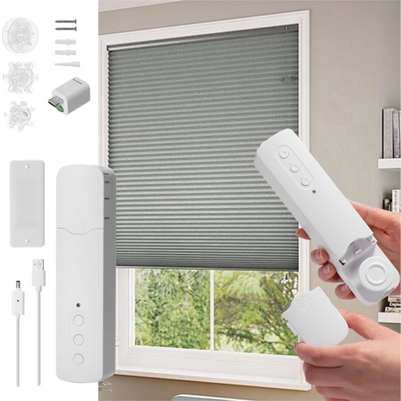EcoNest USB Power Supplys Pulling Rope Curtain Home Off Ice Hotel Pull Bead Curtain Multiional Curtain With Remote Controller Adapter WIFI Version