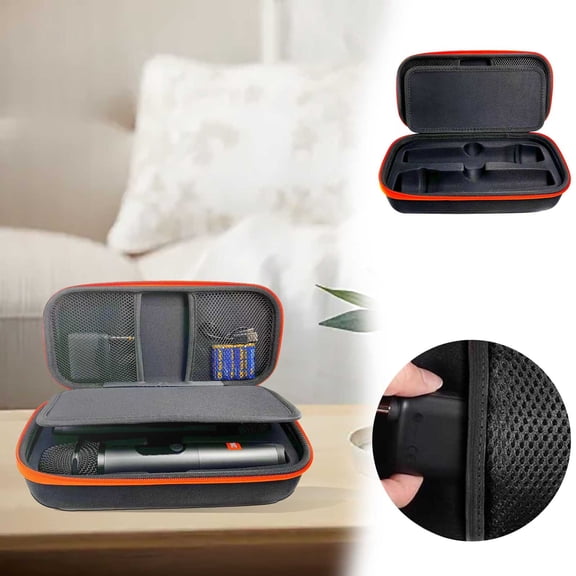 EcoNest Universal Microphone EVA Durable Storage Bag For Microphones With Zippered Closure Perfect For Digital Gadgets Organization