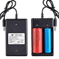 EcoNest Universal Two Batteries 26650 Battery Rechargeable Charger 18650 Slots for 18650 charger 18650