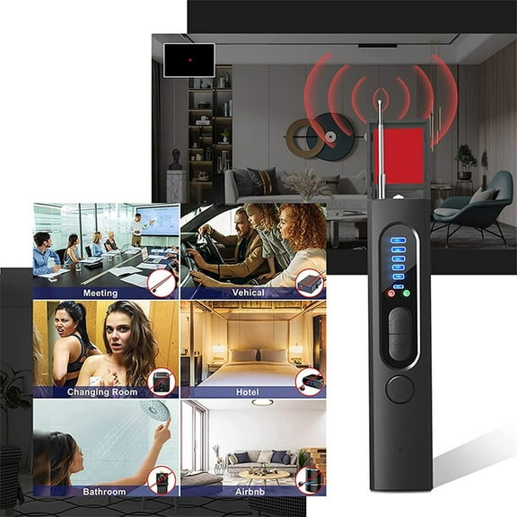 EcoNest Wireless Camera Detector For Hotels RF Detector Camera Finder For Wireless Listening Devices RF GPS Signal Wireless Scanner Device Detector Portable Travel