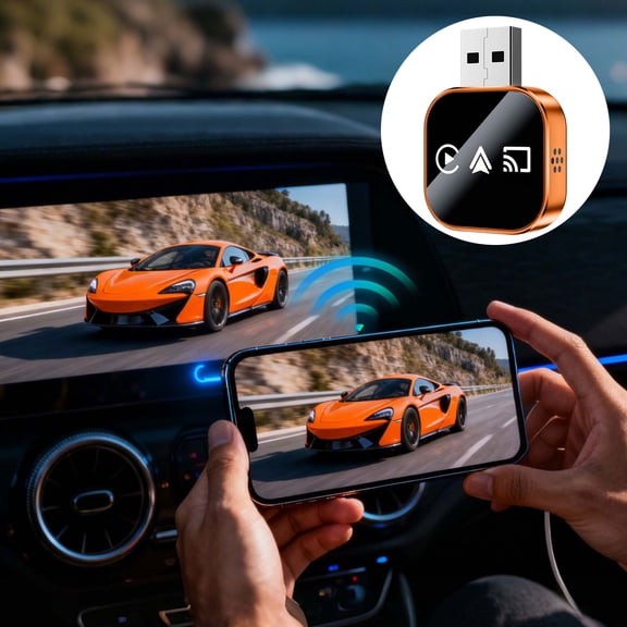 EcoNest Wireless Link Adapter For Audio Upgrade Auto Multimedia Receiver With Band WiFi And Advanced 5.0 Technology For Fast Stable Connection Mini Design