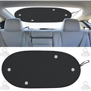 EcoNour Rear Sunshade for Car Windshield UV & Heat Protection Mesh Cover for Baby 39 x 19 inches