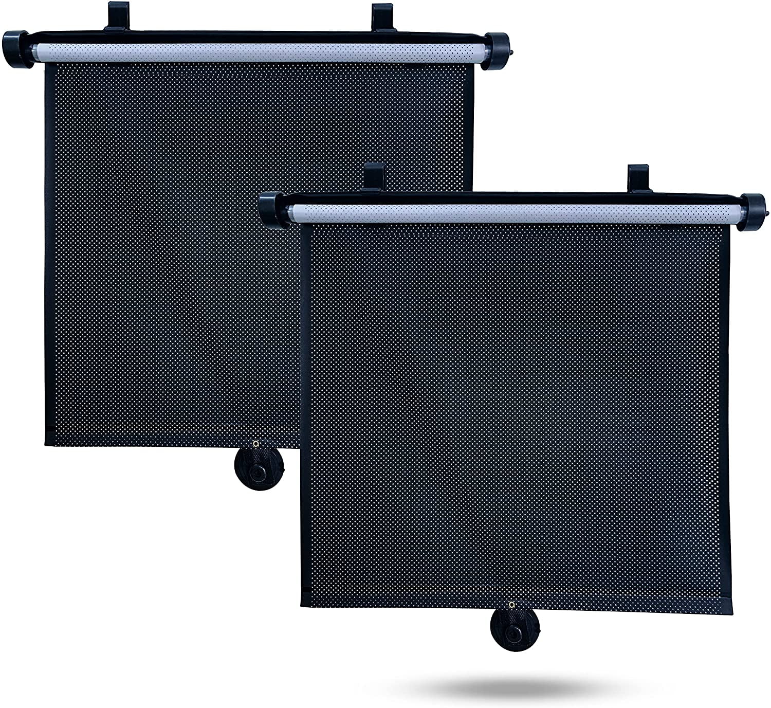 EcoNour Car Side Window Sun Shade  2 Pack  | UV Protection, Sun Glare Protection Retractable Car Roller Sunshade Automotive Car Window Shade Fit Car Suv Truck
