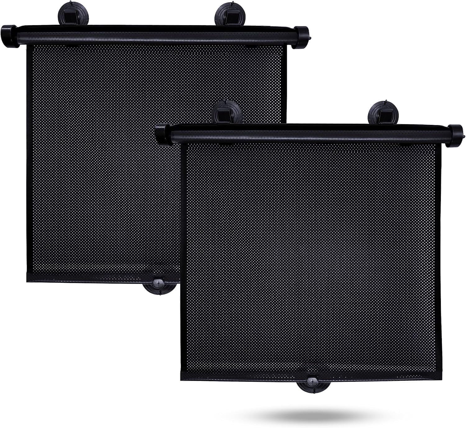 EcoNour Car Side Window Sun Shade (2 Pack) | 98% UV and Sun Glare Protection Retractable Car Roller Sunshade | Automotive Car Window Shade Fit for Most Car, SUV, Truck